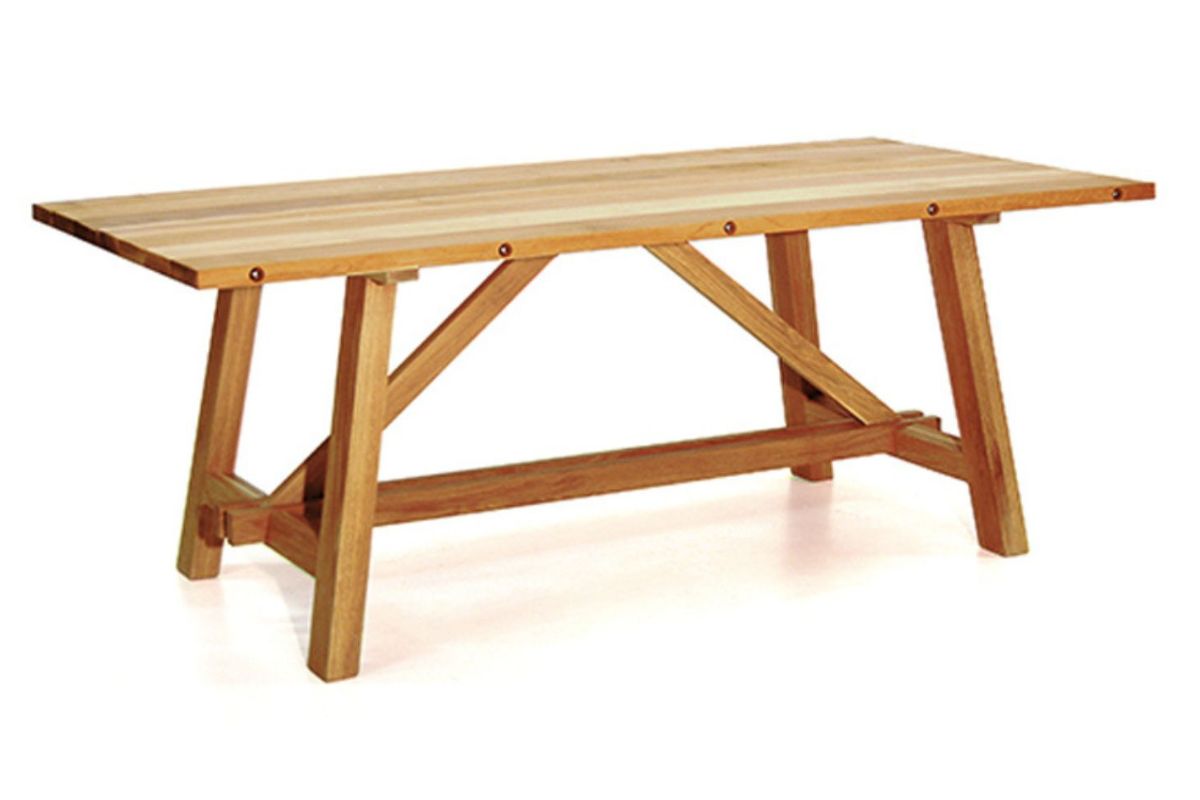 Barnwood Trestle Table