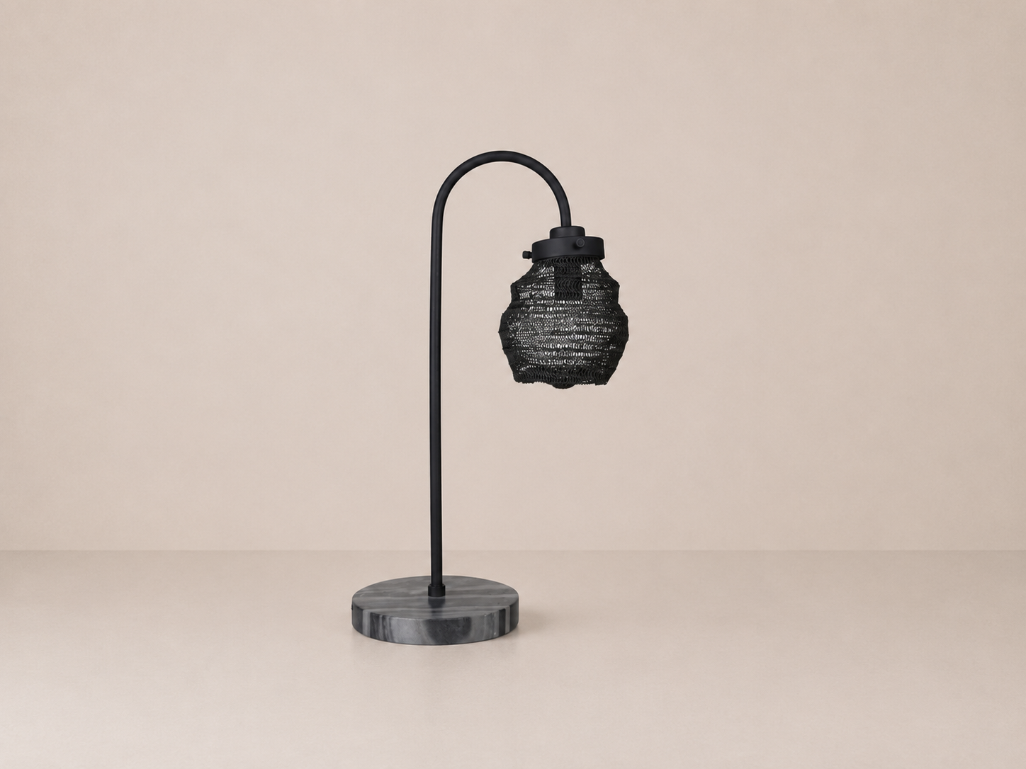 Rookery Bedside Lamp in Black Starling