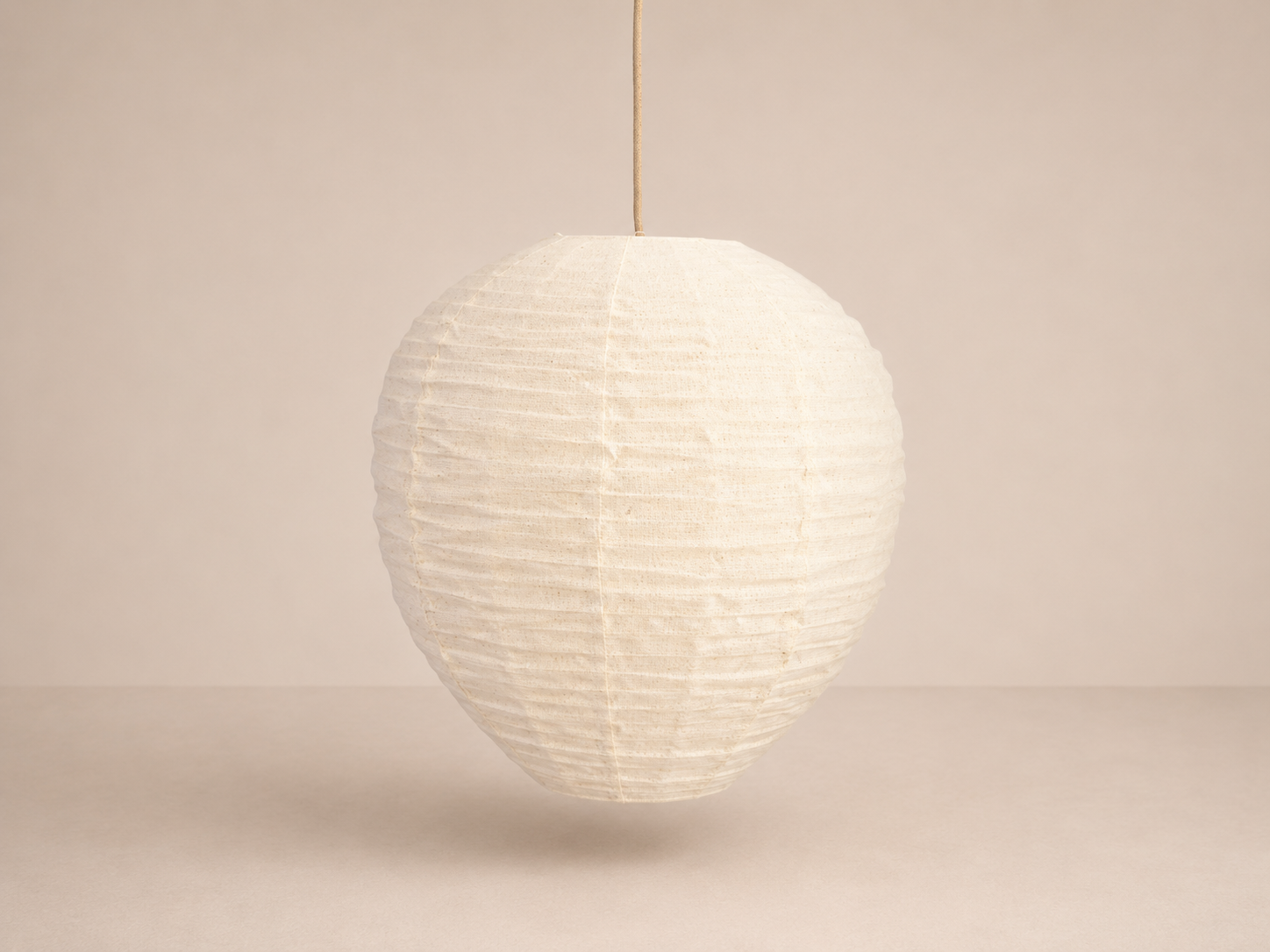 Linen-covered Large Lantern Pendant