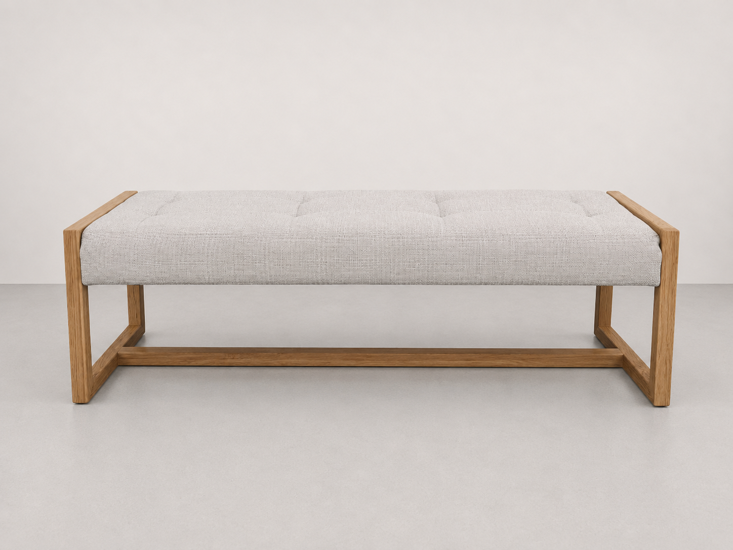 Heath End Bench in Ethos Vanilla