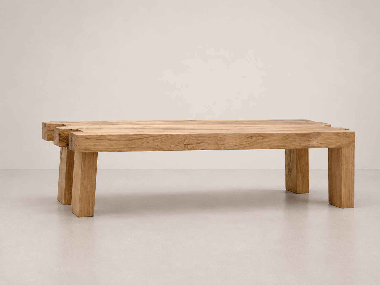 Angle Oak Coffee Table