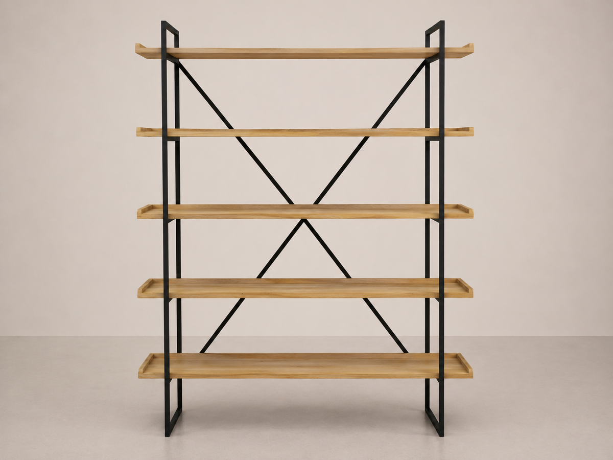 Cross Oak Bookshelf