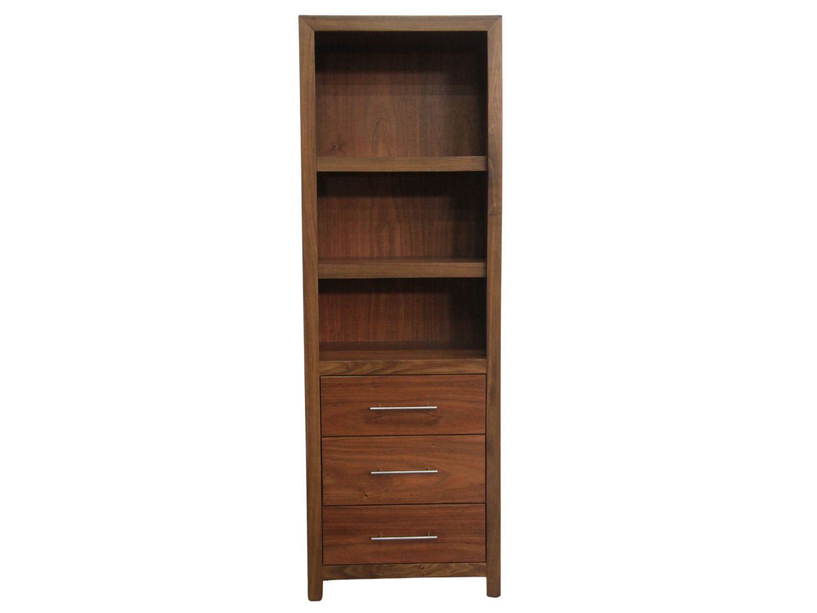 Earth Kiaat open 3 drawers Bookshelf