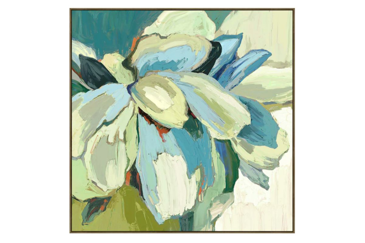 Floral Infusion Wall Art In Minty Breeze