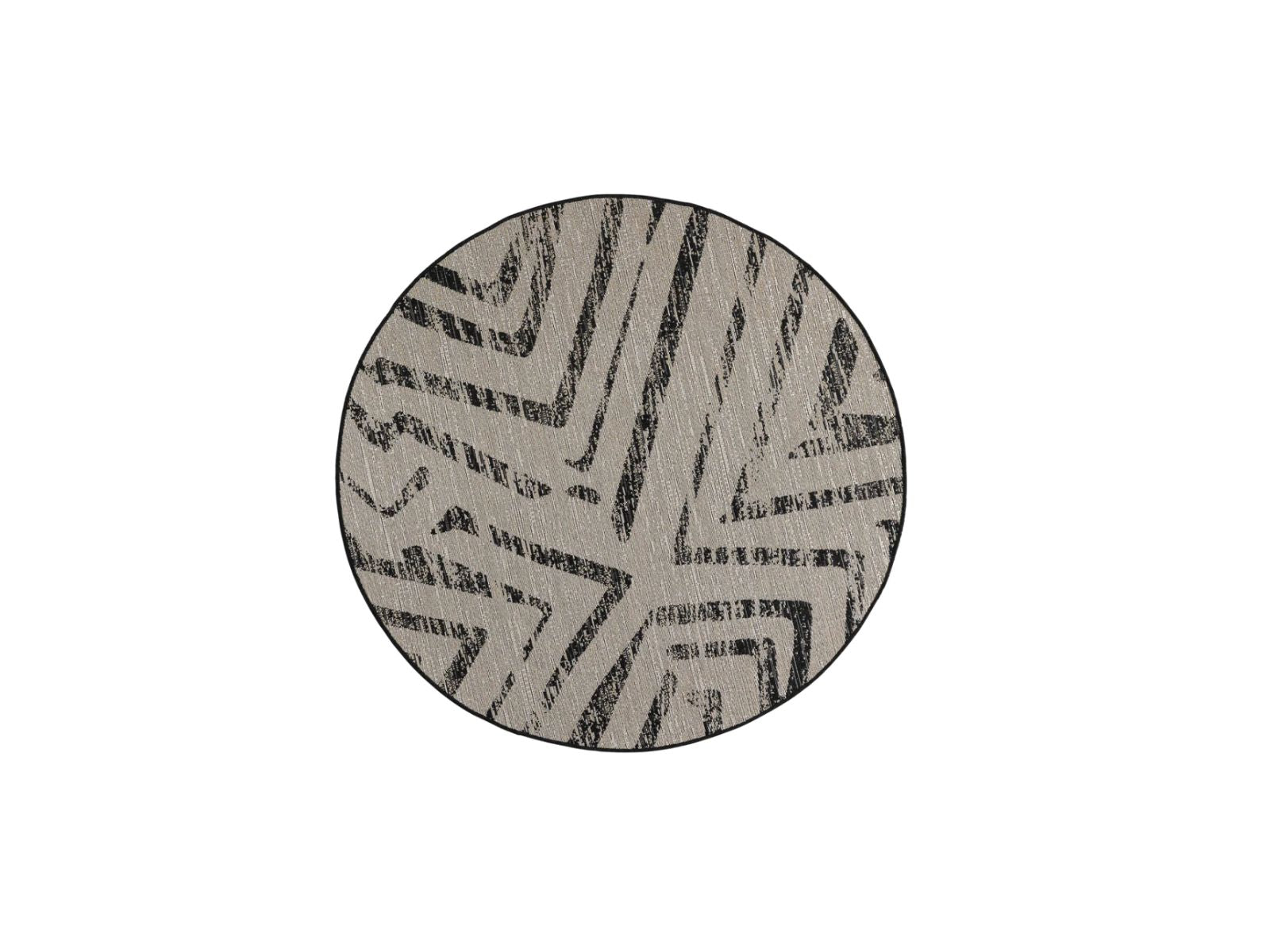 Maddox Round Rug in Carbon