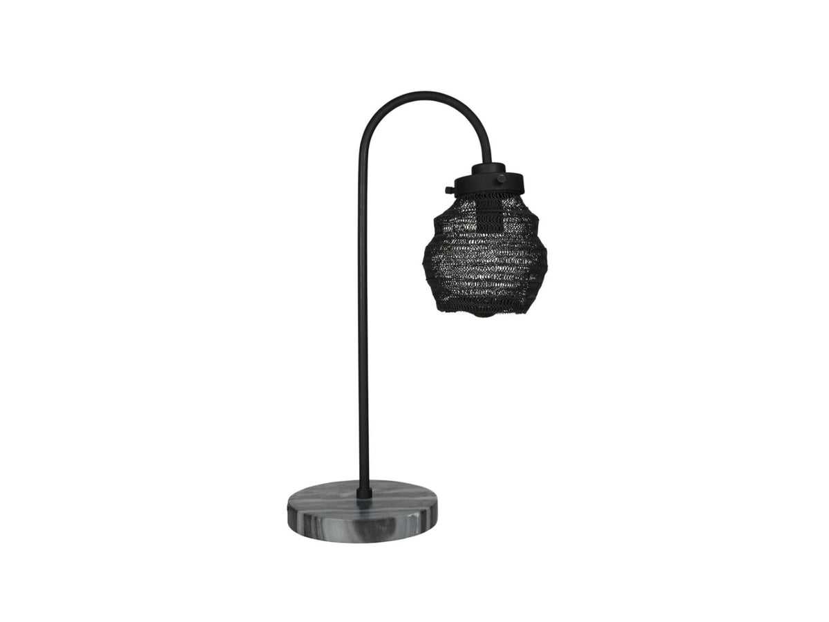 Rookery Bedside Lamp in Black Starling