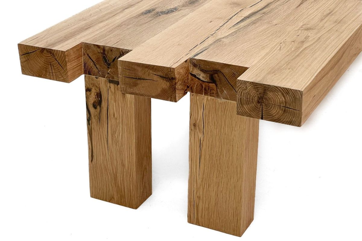 Slant Oak Coffee Table