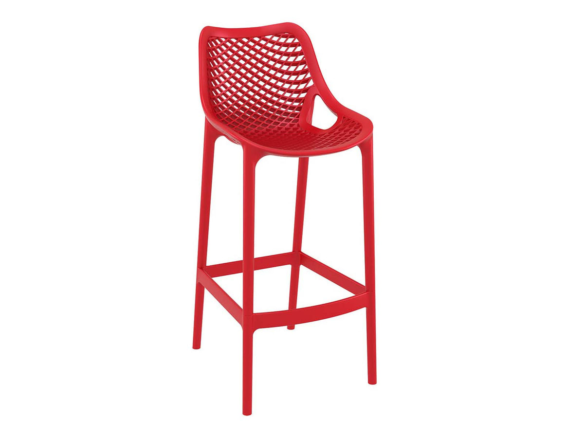 Air Red Polypropylene Bar - Kitchen Chair