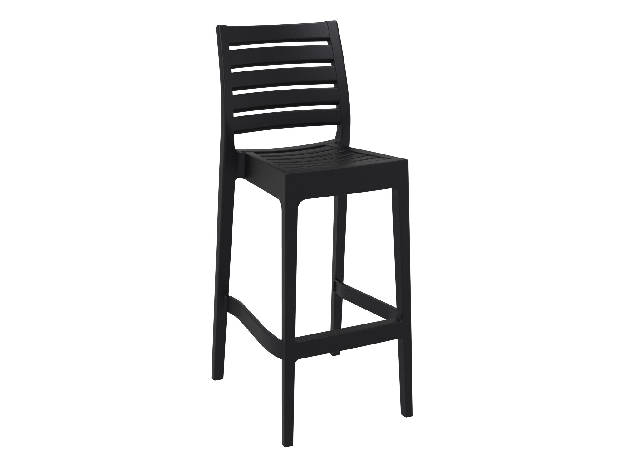 Ares Black Polypropylene Bar - Kitchen Chair