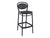 Marcel black polypropylene bar - kitchen chair